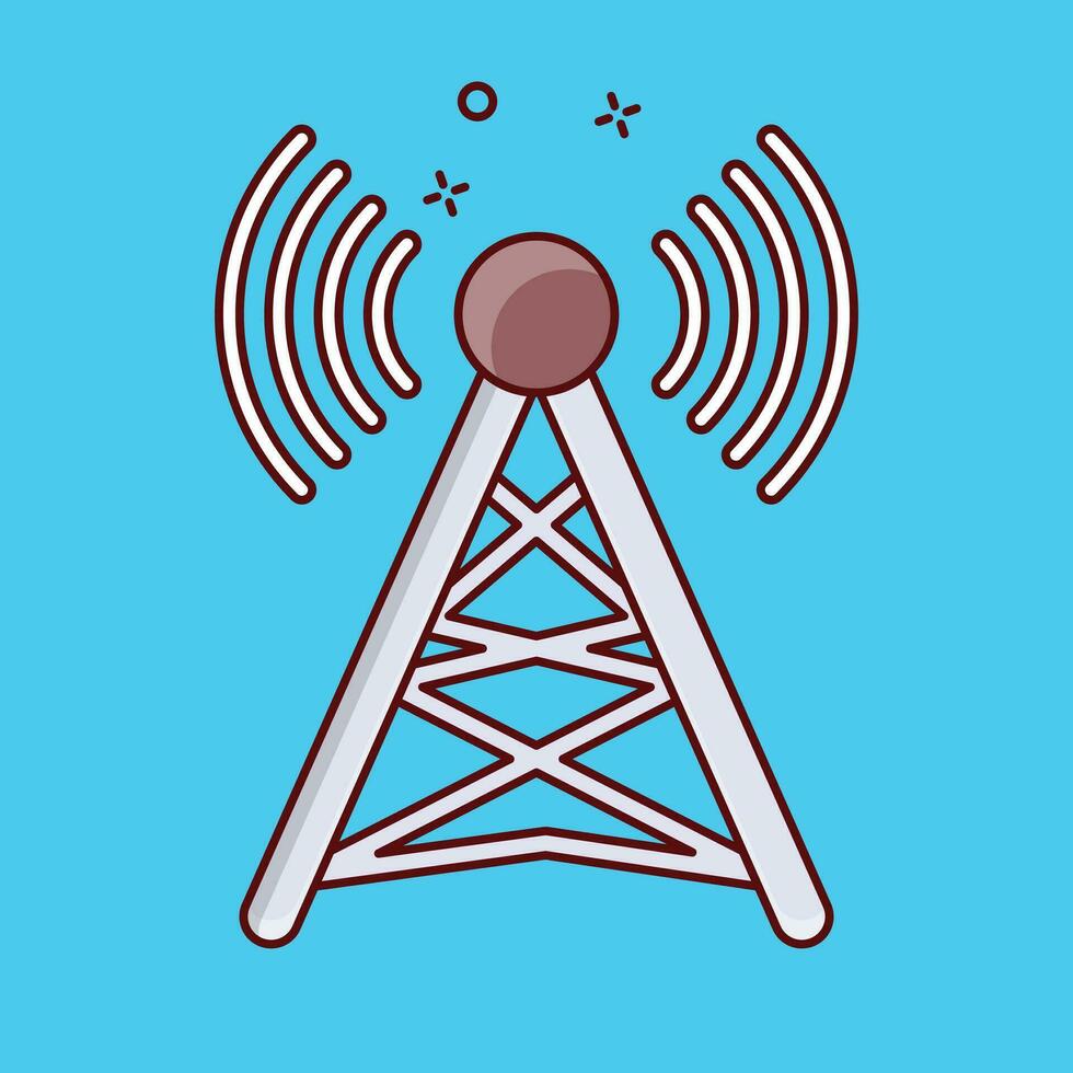 antenne sans fil vecteur illustration sur une background.premium qualité symboles.vecteur Icônes pour concept et graphique conception.