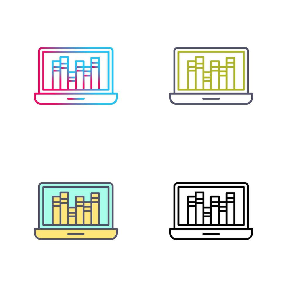 icône de vecteur de bibliothèque en ligne