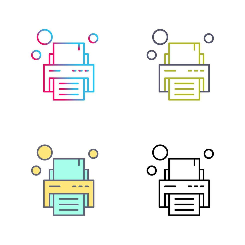 icône de vecteur d & # 39; imprimante