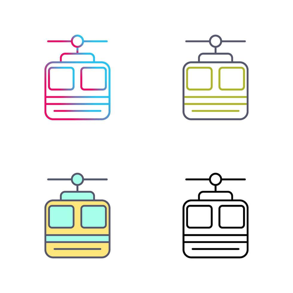 icône de vecteur de téléphérique