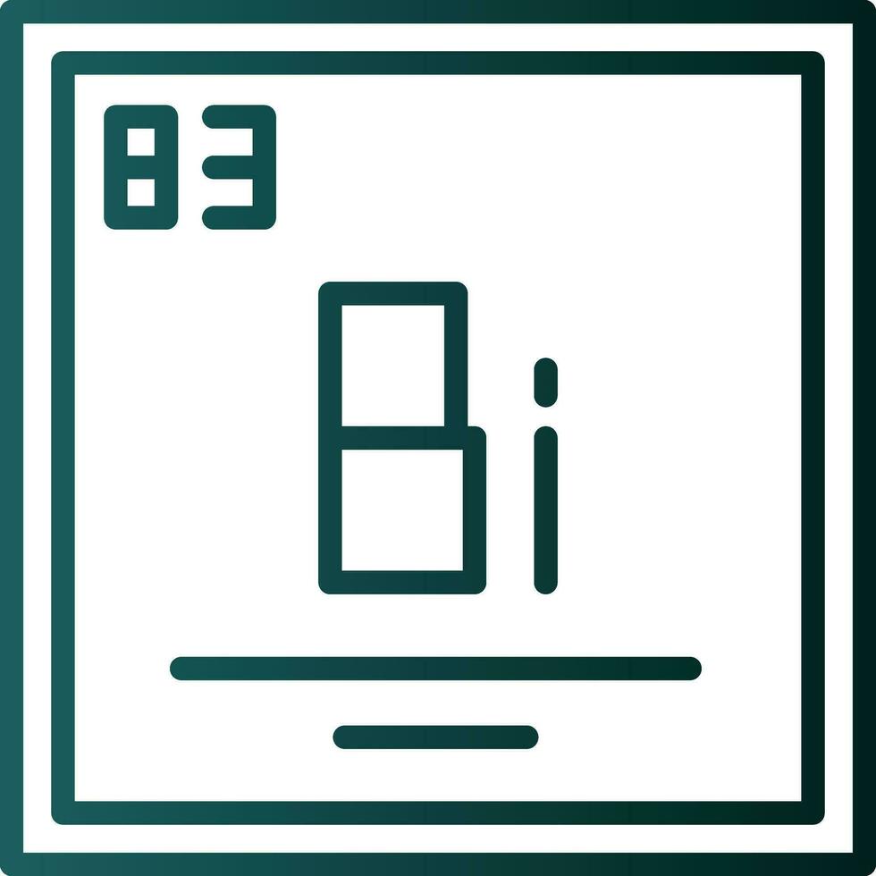 bismuth vecteur icône conception