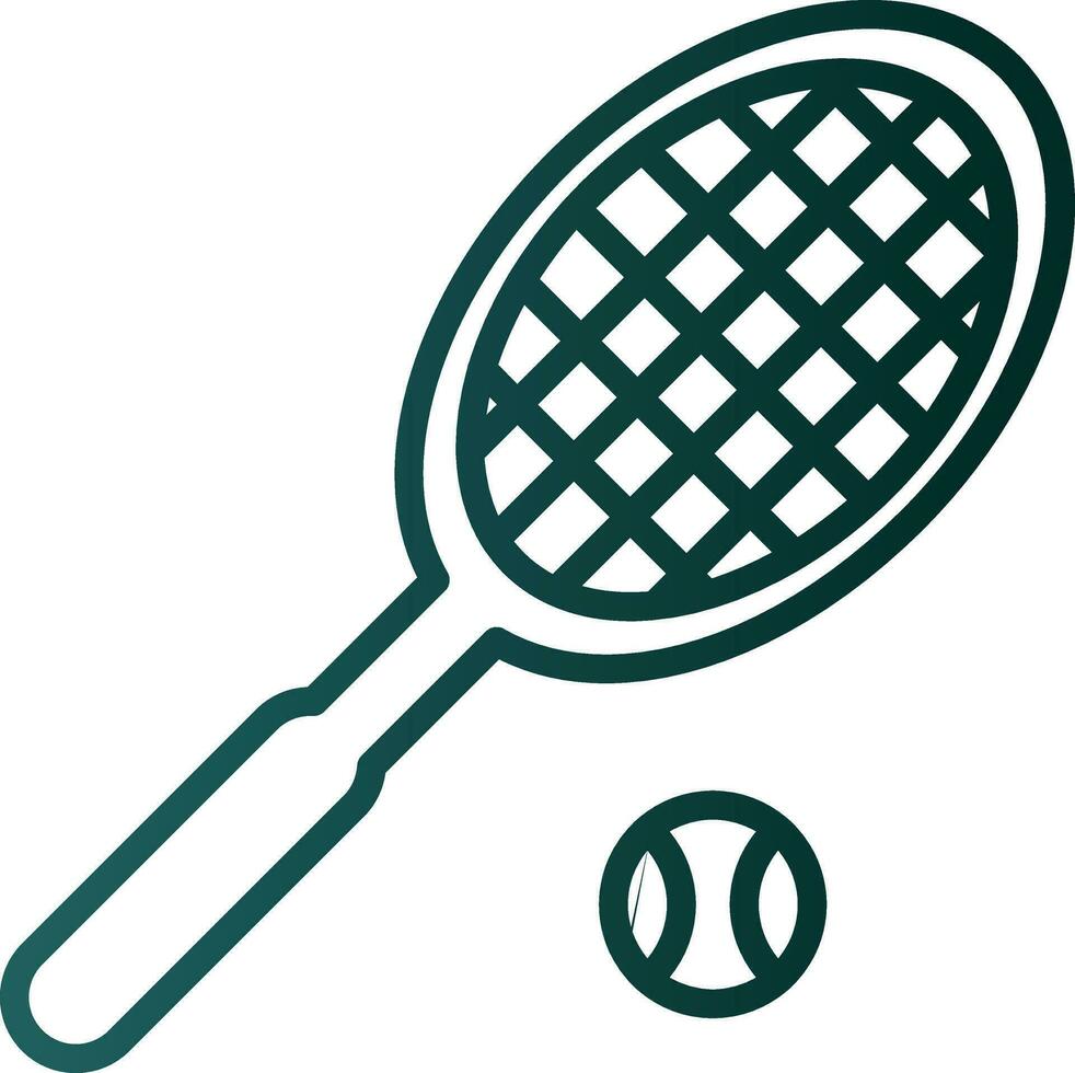 conception d'icône de vecteur de tennis