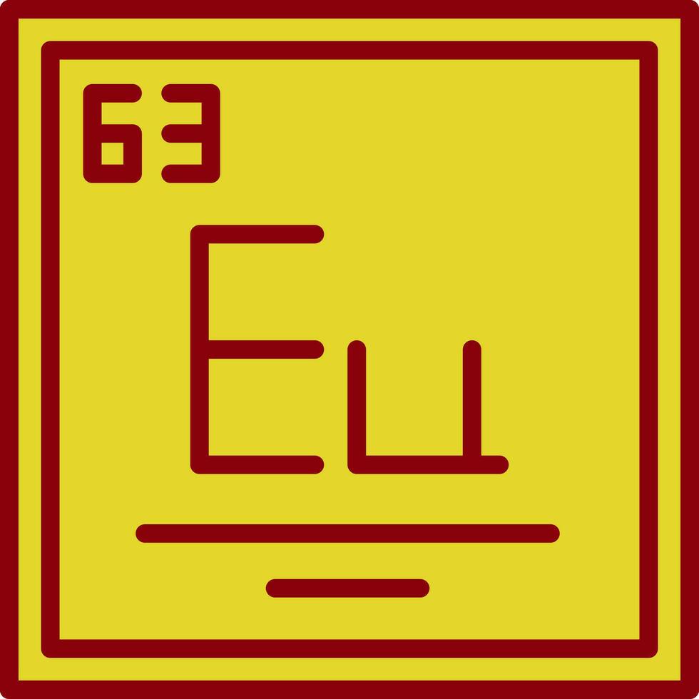 europium vecteur icône conception