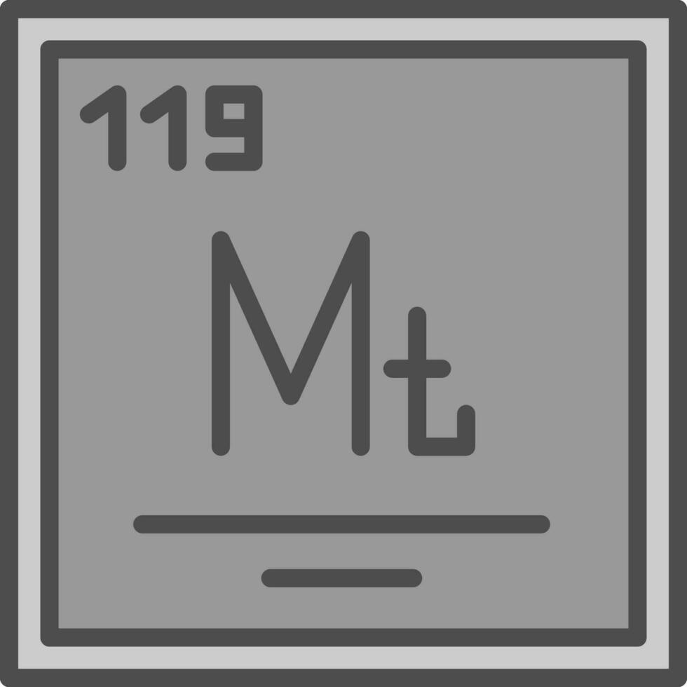 meitnerium vecteur icône conception