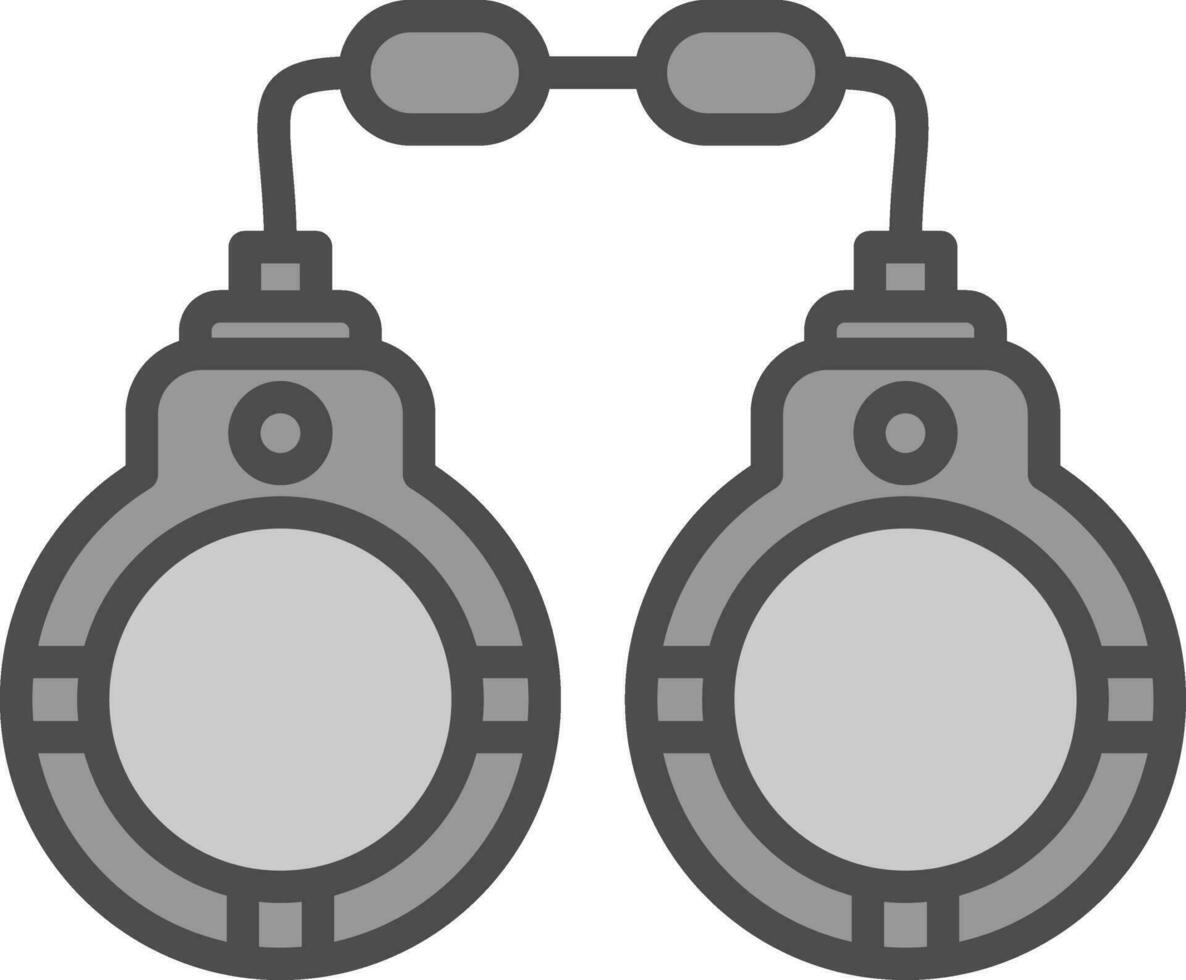 conception d'icône de vecteur de menottes