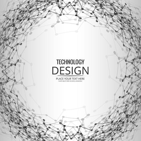 Illustration de conception abstraite technologie fond vecteur