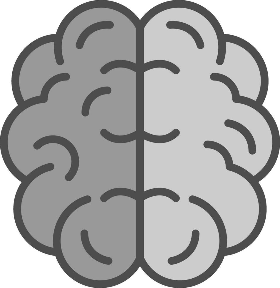 conception d'icône de vecteur de cerveau