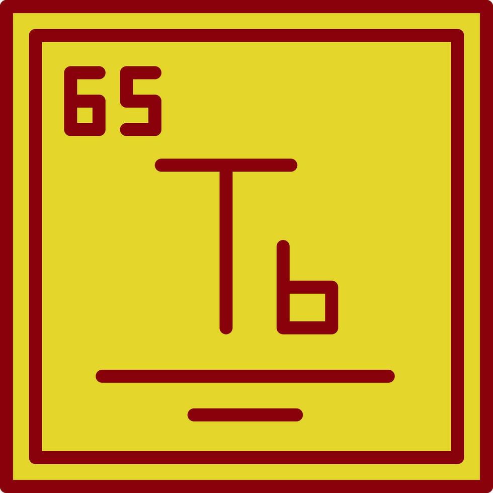 terbium vecteur icône conception
