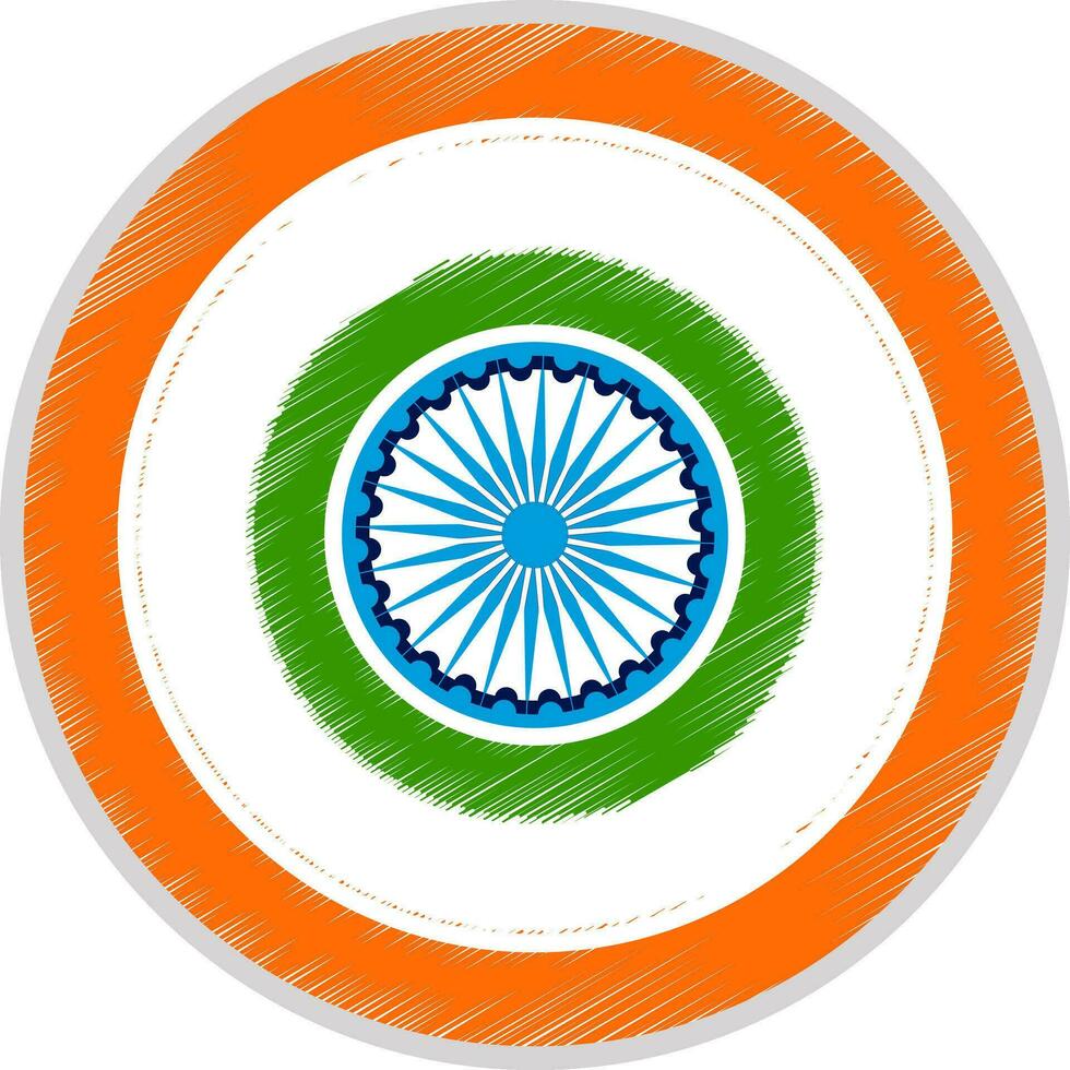 étiquette pour Indien indépendance journée et république journée. vecteur