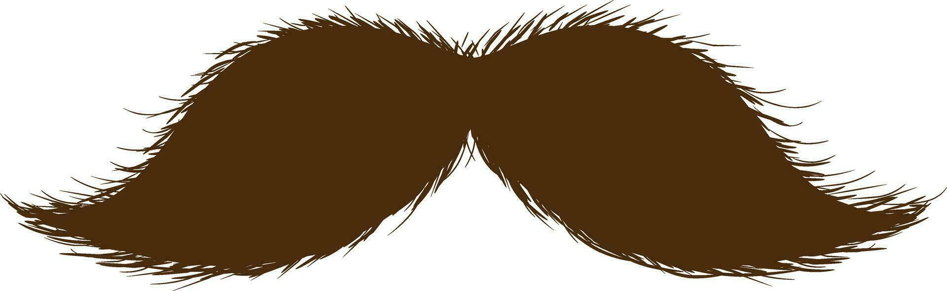 illustration de marron moustache. vecteur