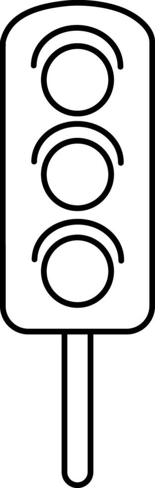 vecteur circulation lumière signe ou symbole.