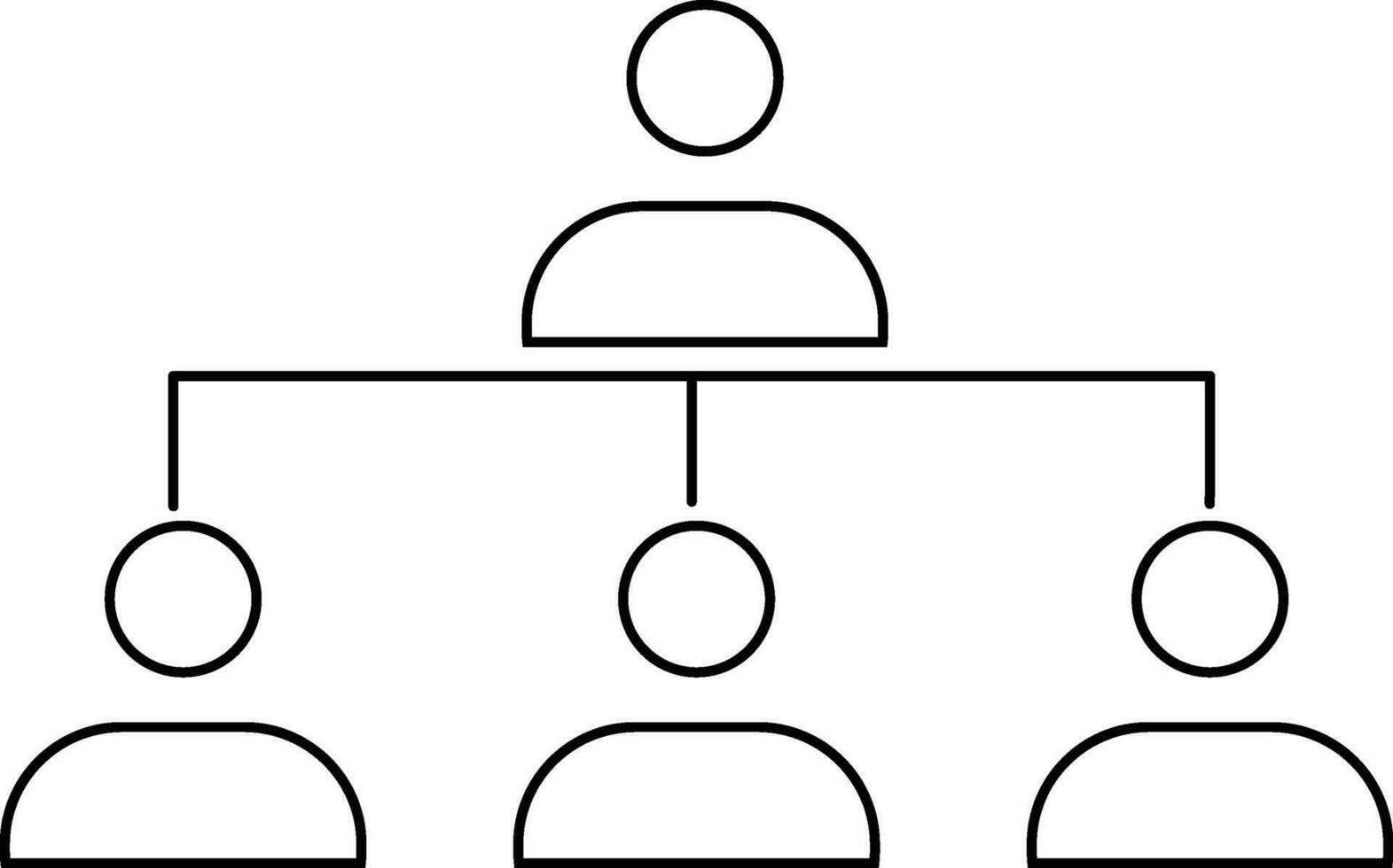 la gestion groupe de gens dans noir ligne art. vecteur