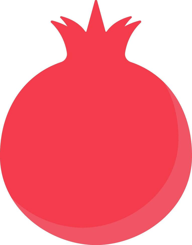 rouge Grenade icône sur blanc Contexte. vecteur