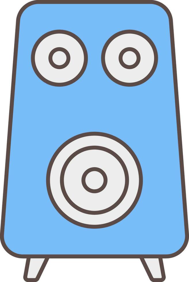 isolé orateur icône dans bleu et gris couleur. vecteur