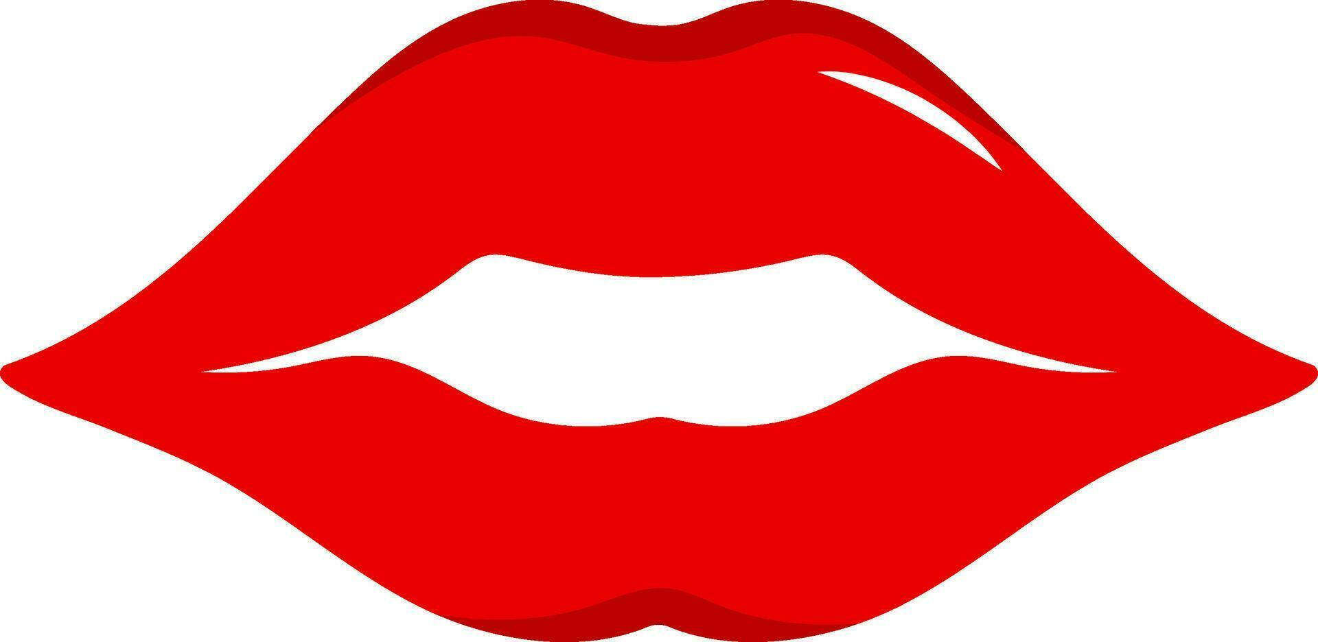 plat illustration de rouge lèvres icône. vecteur