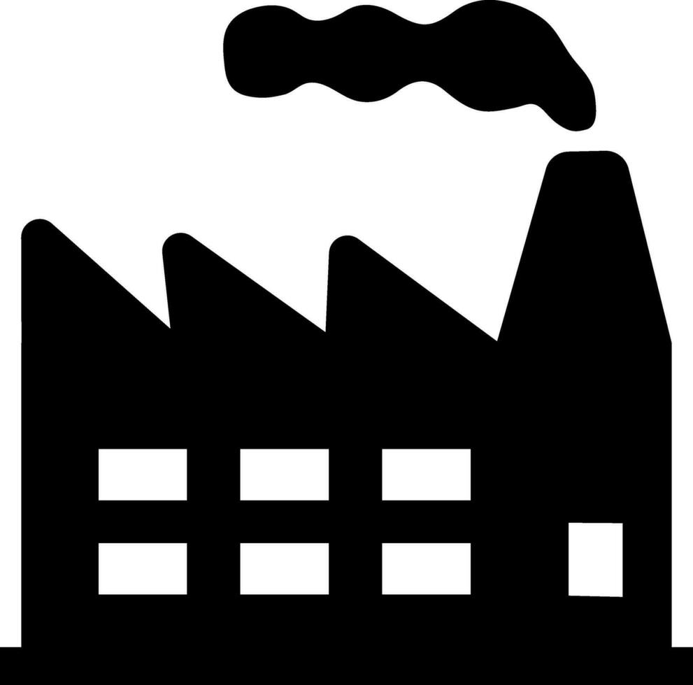 plat illustration de une usine. vecteur