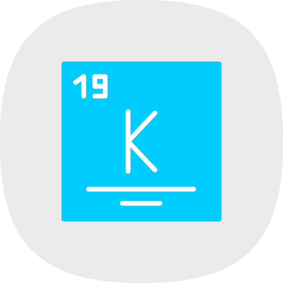 potassium vecteur icône conception