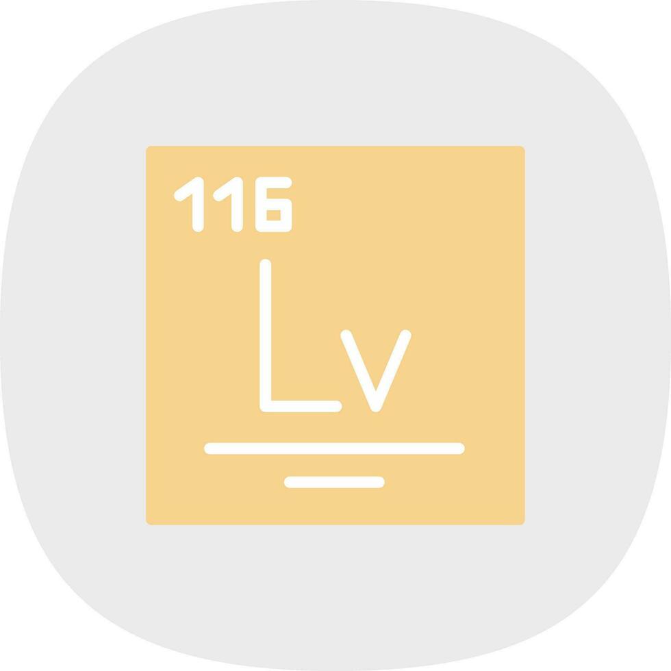 livermorium vecteur icône conception