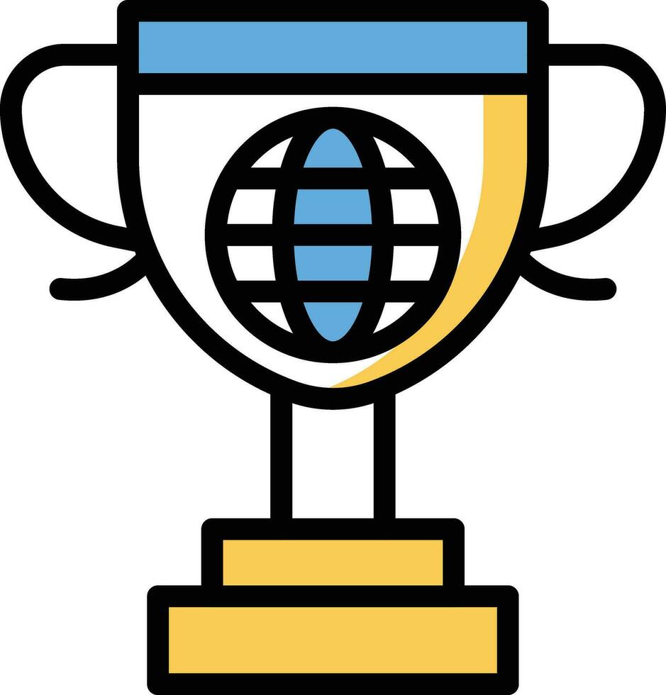 international trophée vecteur illustration sur une background.premium qualité symboles.vecteur Icônes pour concept et graphique conception.