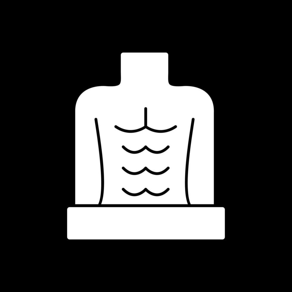 les abdominaux vecteur icône conception