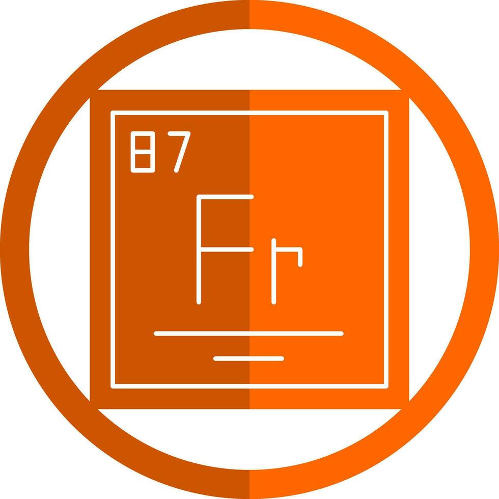 francium vecteur icône conception