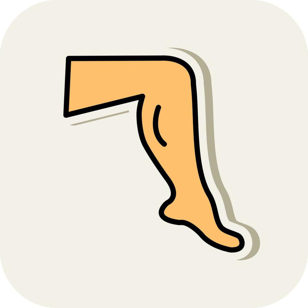 conception d'icône de vecteur de jambe