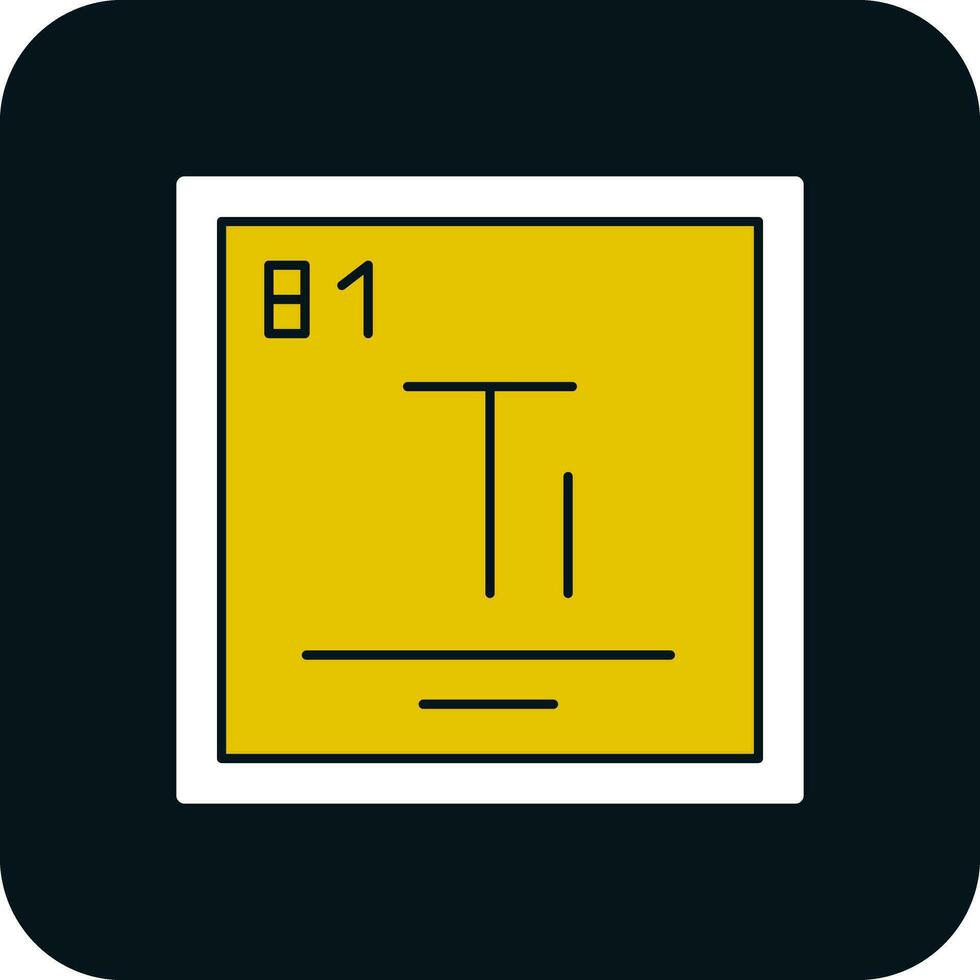 thallium vecteur icône conception