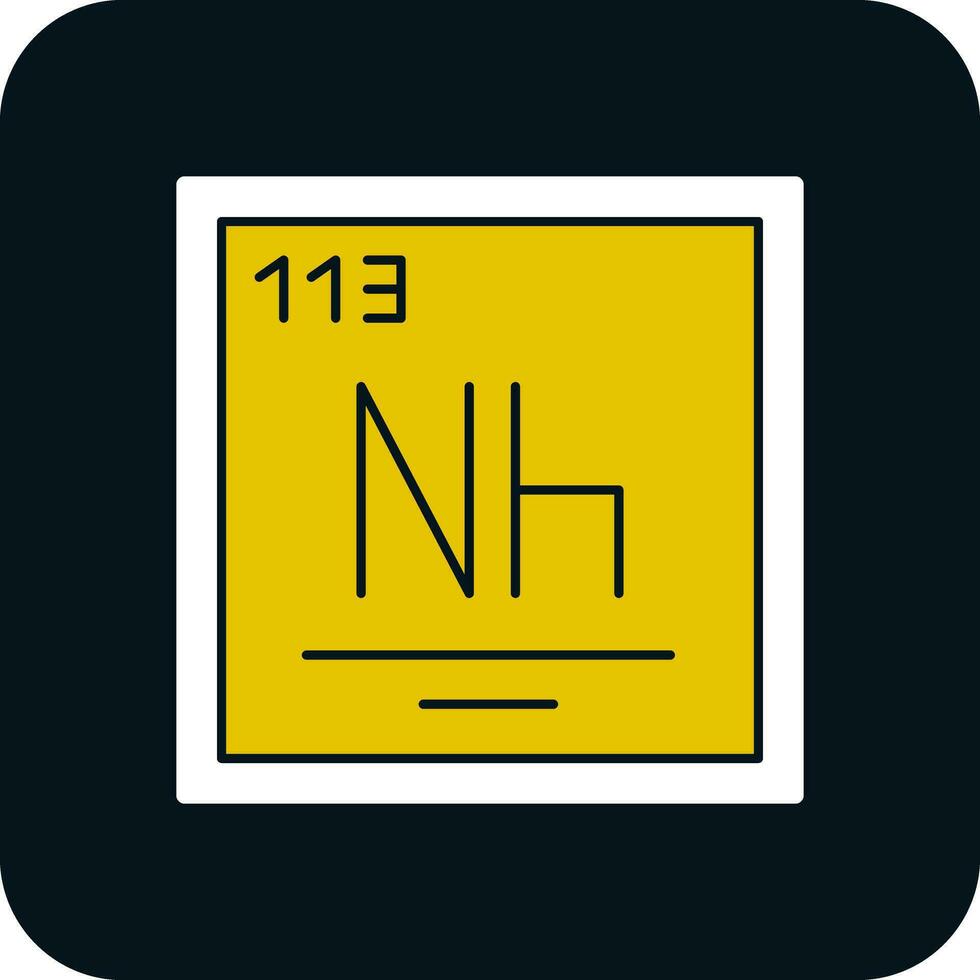 nihonium vecteur icône conception