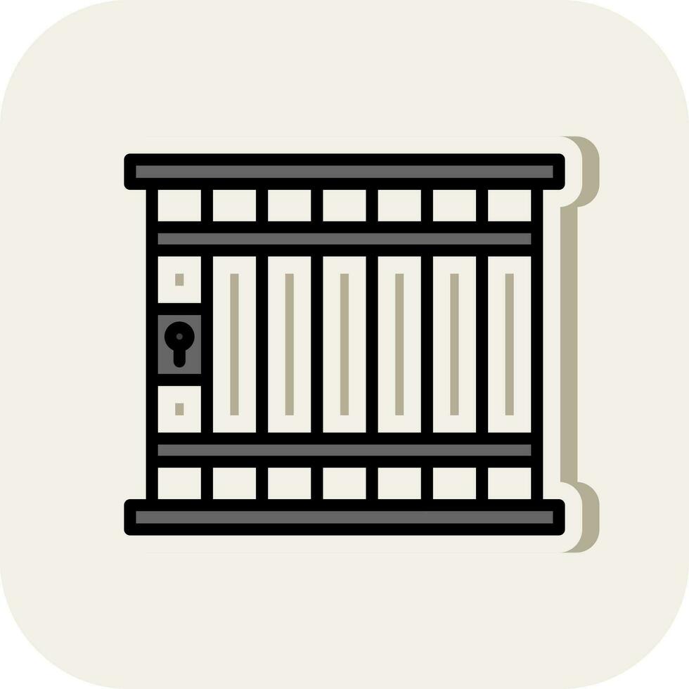 conception d'icône de vecteur de prison