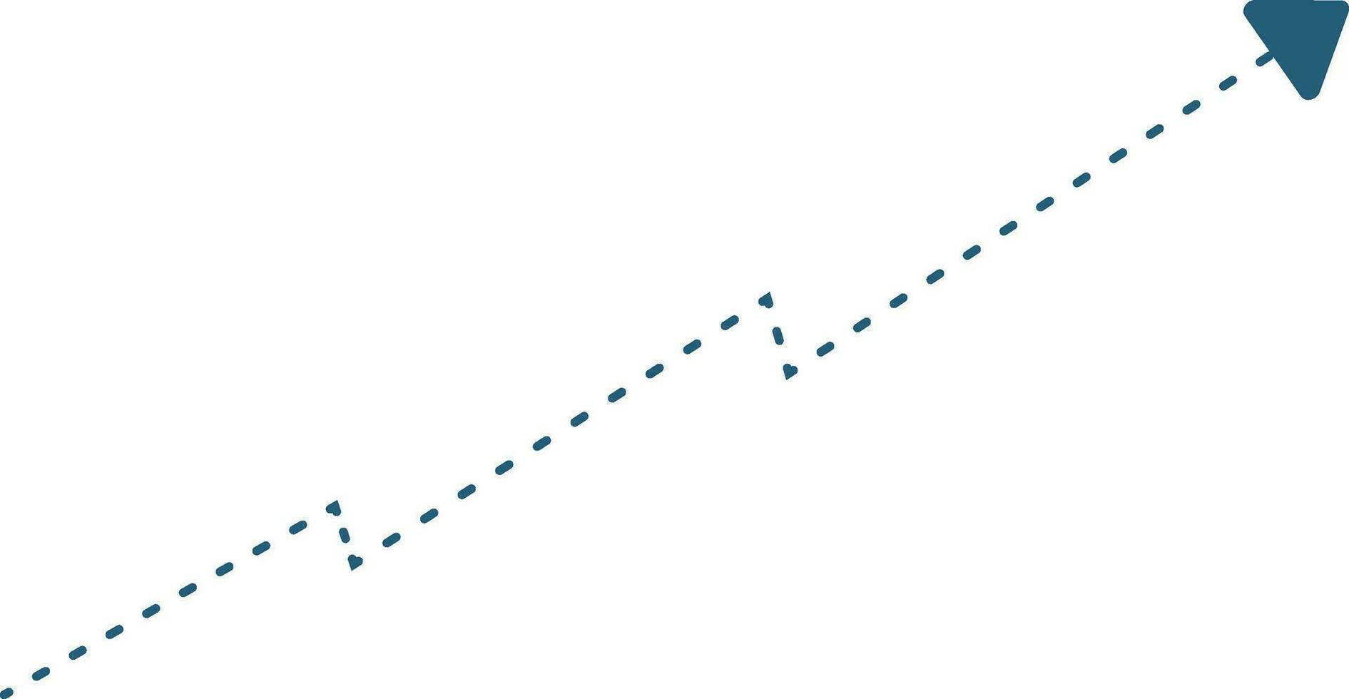 croissance La Flèche icône dans bleu couleur. vecteur