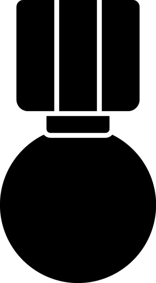 médaille icône dans noir et blanc couleur. vecteur