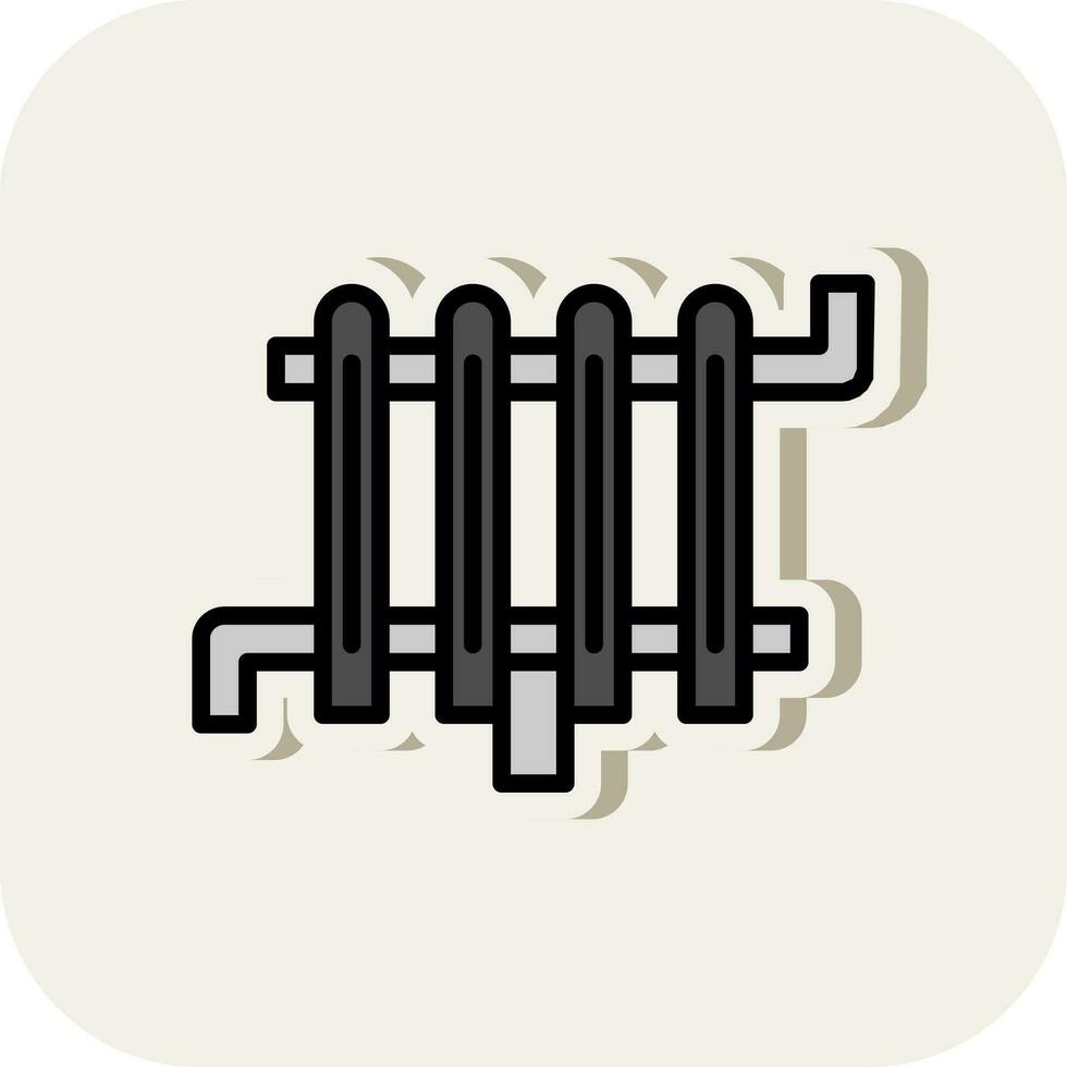 conception d'icône de vecteur de radiateur