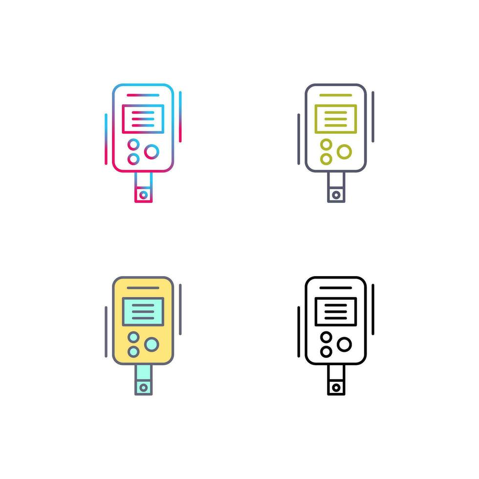 icône de vecteur de test de diabète