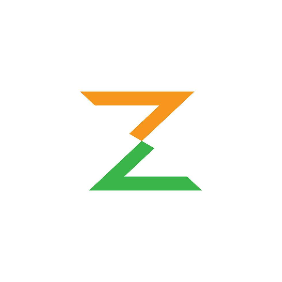 lettre z échange flèches logo vecteur