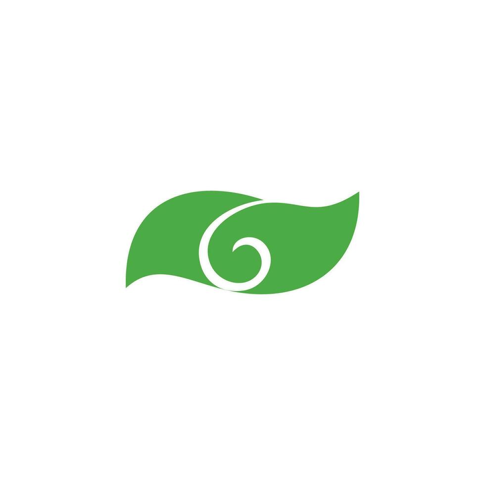 lettre g vert feuille Naturel symbole logo vecteur