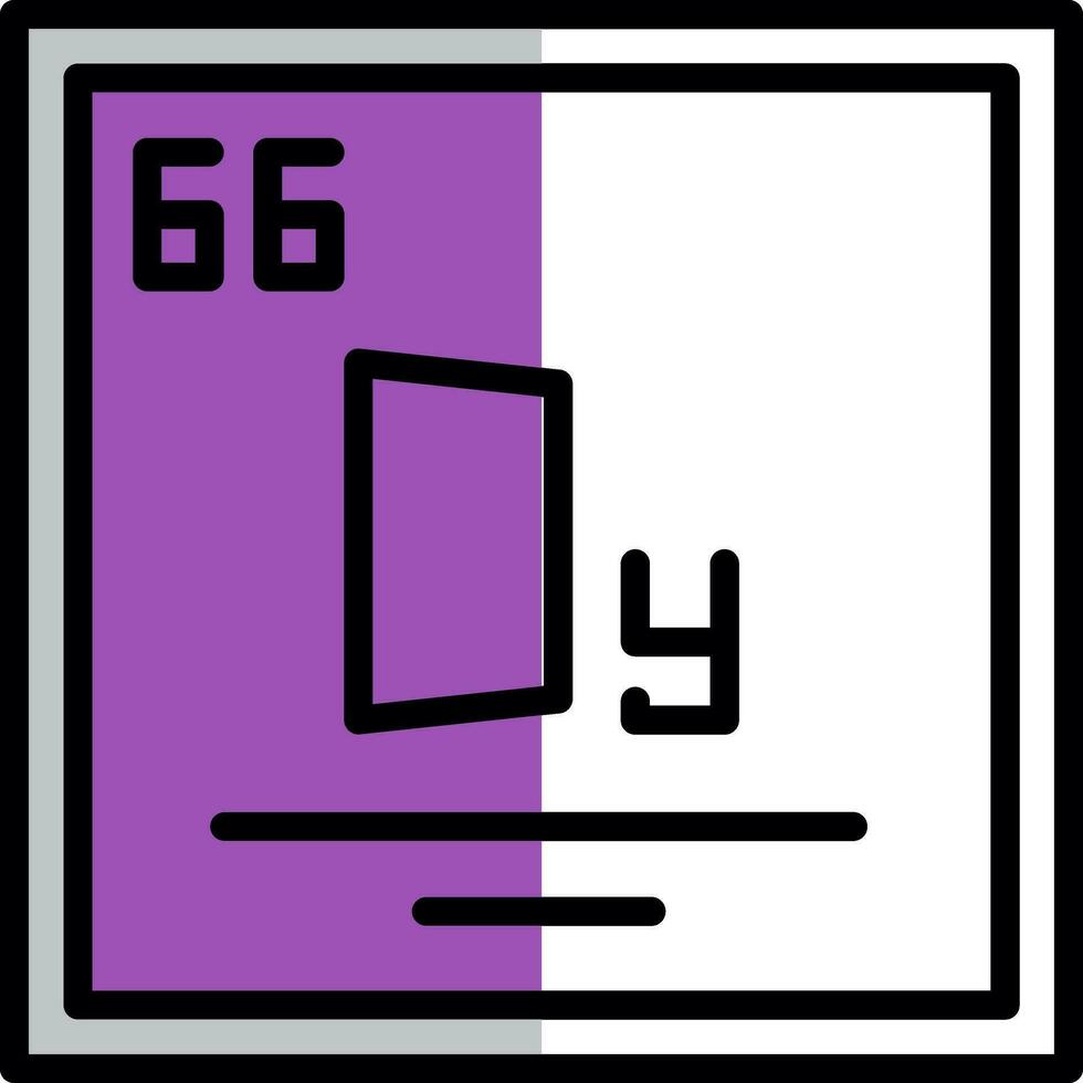 dysprosium vecteur icône conception