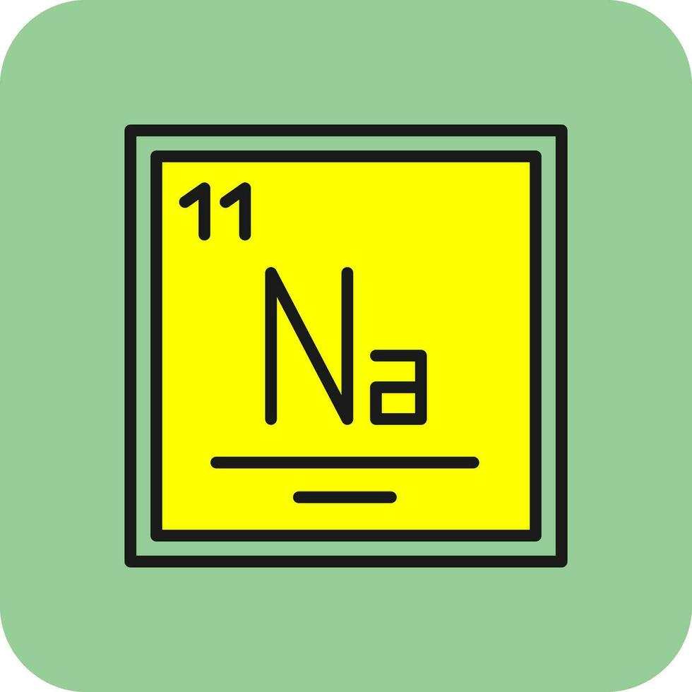 sodium vecteur icône conception