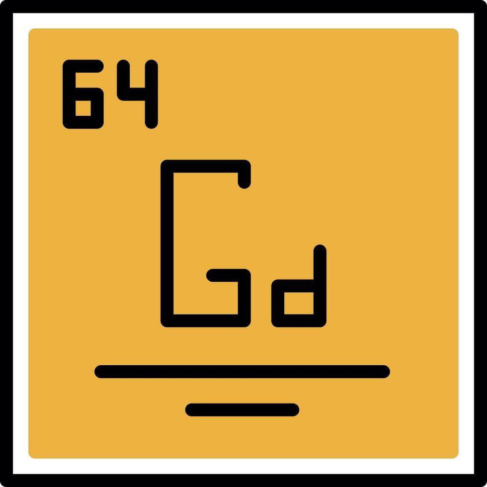 gadolinium vecteur icône conception