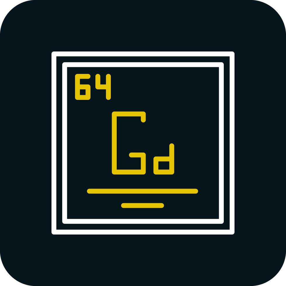 gadolinium vecteur icône conception