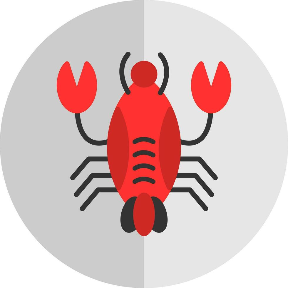 conception d'icône de vecteur de homard