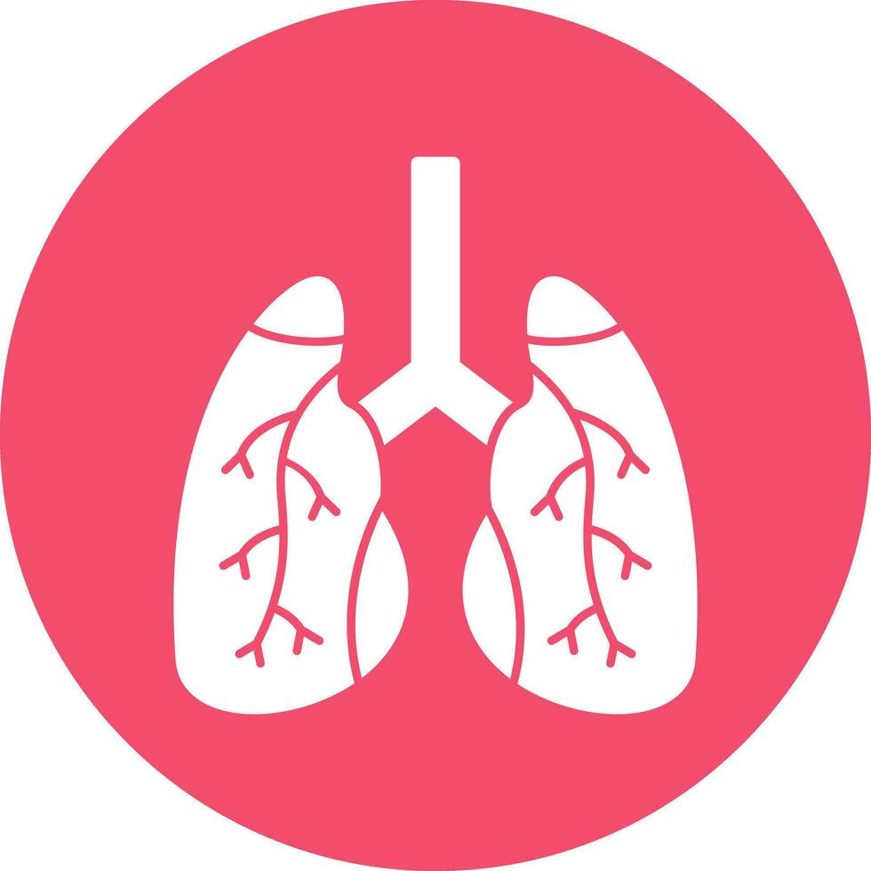 conception d'icône de vecteur de poumons