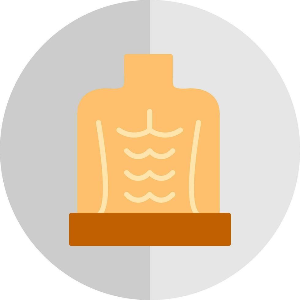 les abdominaux vecteur icône conception