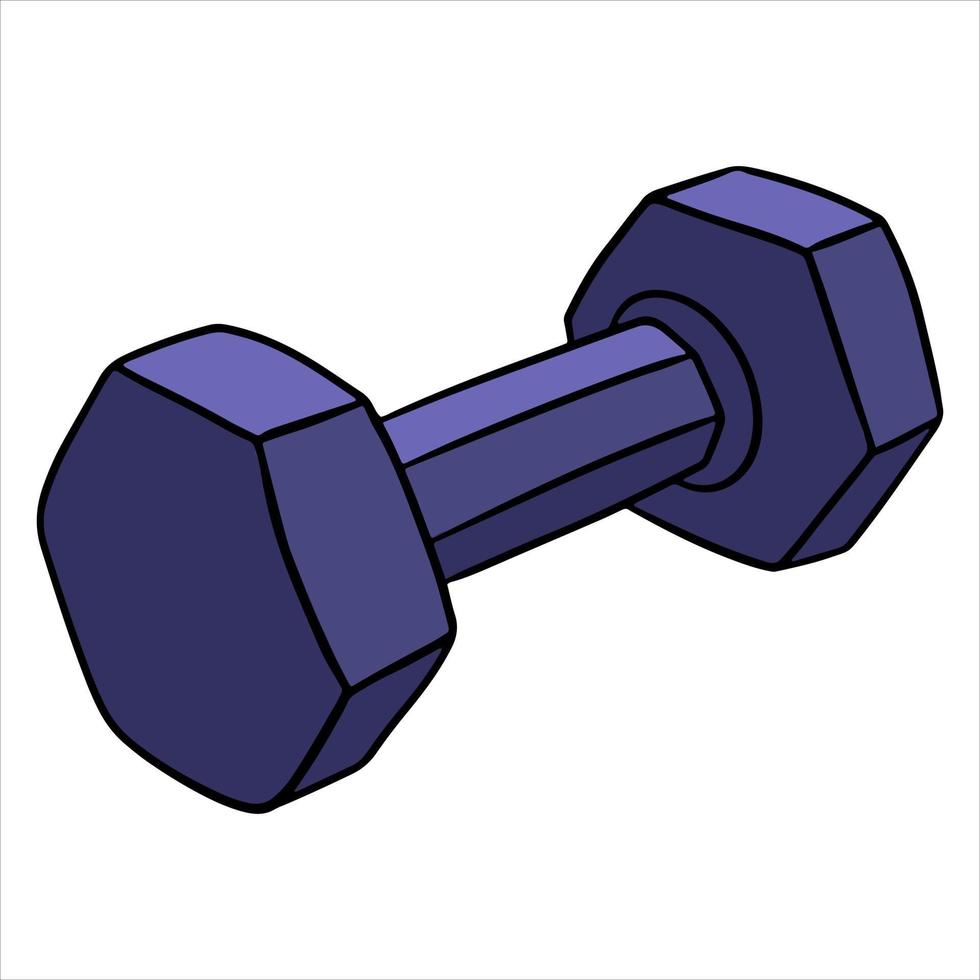 haltères pour les haltères de kilogramme de fitness pour les exercices de fitness pour le style de dessin animé du corps vecteur