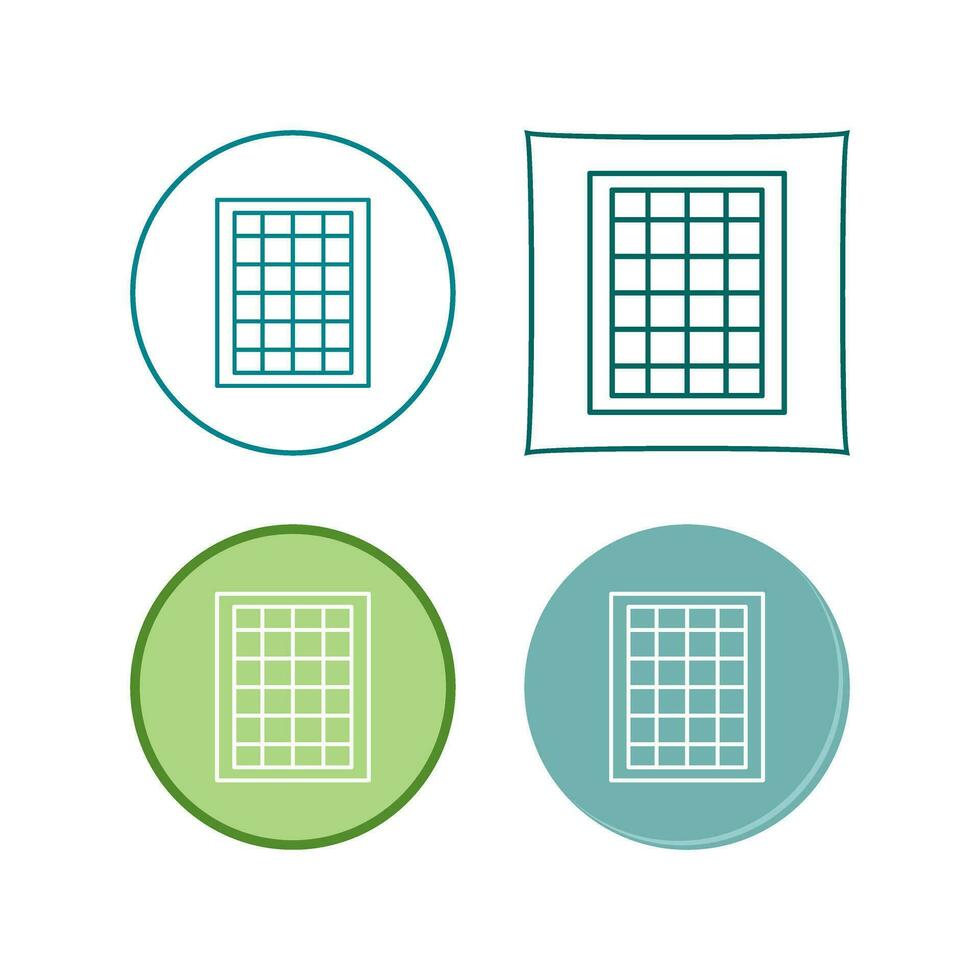 table des taux vecteur icône