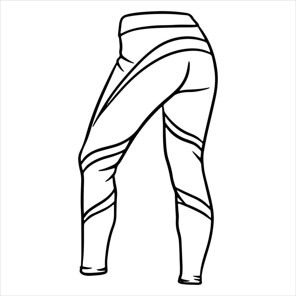 leggings de sport pour le fitness et le sport sportswear sportswear style cartoon vecteur