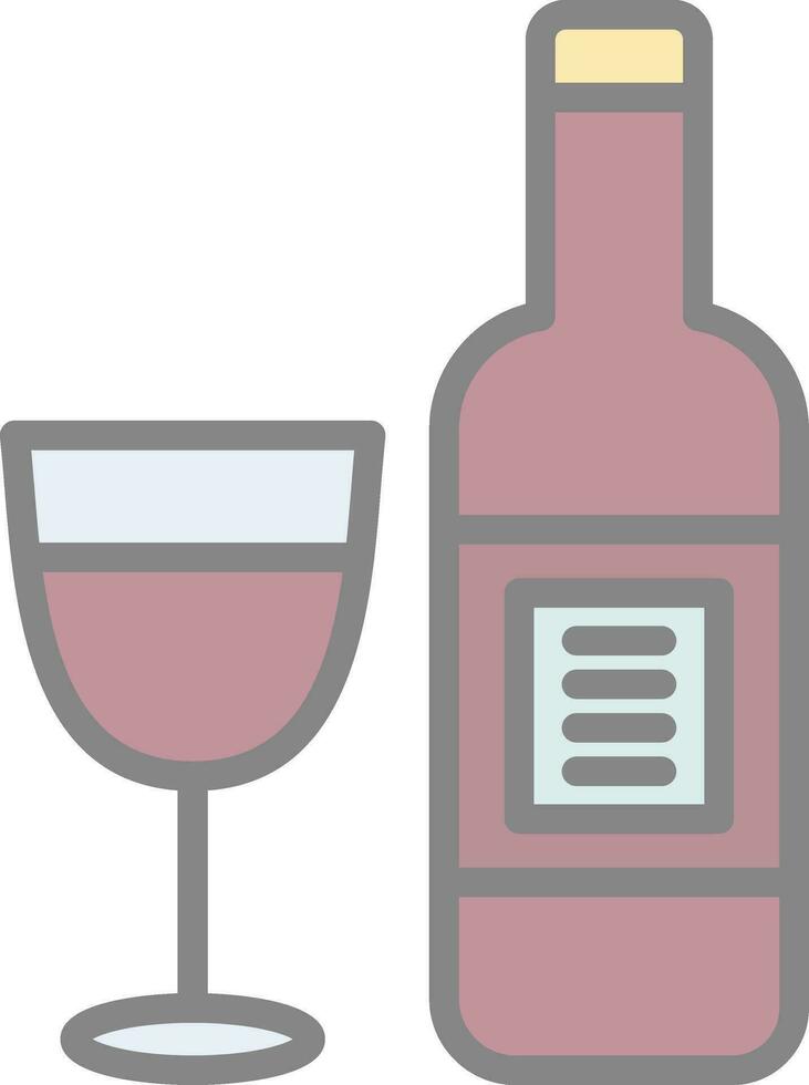 conception d'icône de vecteur de vin