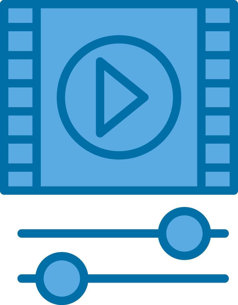 conception d'icônes vectorielles vidéo vecteur