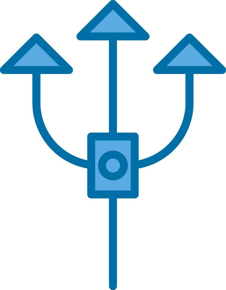 conception d'icône de vecteur de trident