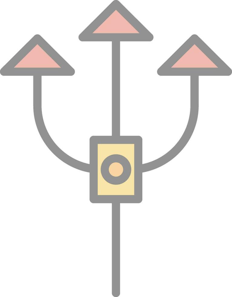 conception d'icône de vecteur de trident