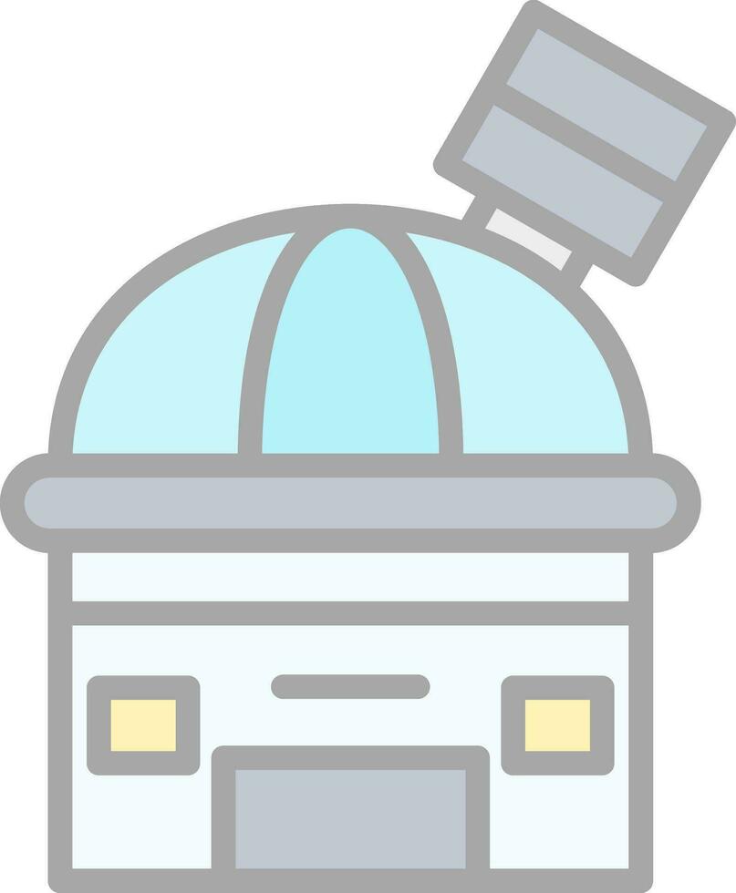 conception d'icône de vecteur d'observatoire